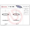 Placute frana Audi A4 B8 (8k2) 08.07-06.17, A5 (8t3) 06.07-01.17, A5 (8f) 02.09-01.17, A6 C7 (4g2 4gc) 11.10-09.18, A6 C7 Avant (4g5 4gd) 05.11-09.18, BREMBO