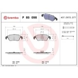 Placute frana Audi A4 B8 (8k2) 08.07-06.17, A5 (8t3) 06.07-01.17, A5 (8f) 02.09-01.17, A6 C7 (4g2 4gc) 11.10-09.18, A6 C7 Avant (4g5 4gd) 05.11-09.18, BREMBO