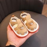 Cumpara ieftin Sandalute crem cu piuitoare - Bear family (Marime Disponibila: Marimea 22)