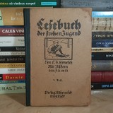 K.H. HIEMESCH - LESEBUCH DER FROHEN JUGEND / CARTE DE LECTURA , IMAGINI F. KIMM , KRONSTADT / BRASOV , EDITIE VECHE *