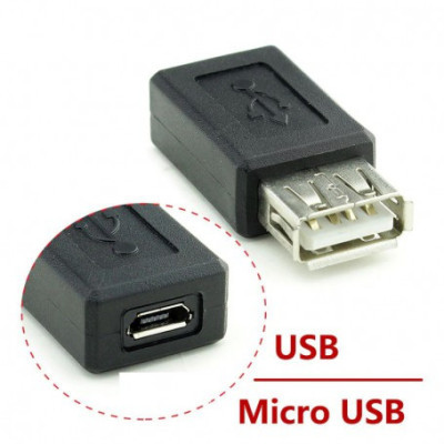 Adaptor USB mama la Micro USB mama foto