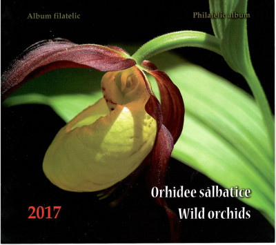 Album filatelic, Orhidee salbatice, 2017, Romania, nest. foto