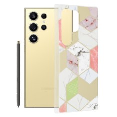Husa pentru samsung galaxy s24 ultra, slim series, purple hex foto
