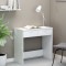 Gossi birou, alb, 80x40x75 cm, lemn prelucrat