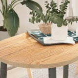 VidaXL Blat de masă 100x50x2 cm lemn masiv de stejar oval