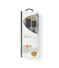 Cablu DisplayPort v1.4 - HDMI 4K 60Hz 2m aurit antracit Nedis foto
