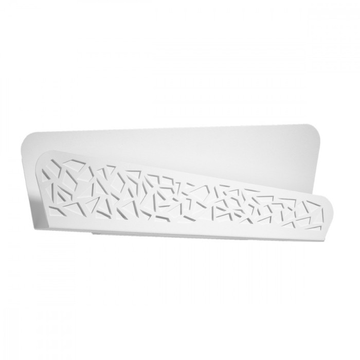 Lampi De Perete Aliza Alb Otel/Pvc 2 Bec Dreptunghi Modern De Interior