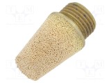 Amortizor de zgomot PNEUMAT Filet G 1/8 Bronz Sinterizat B 12mm