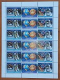 NIUE-cosmos-''ANIV. 50 ANI de la Aselenizare ''-coala de 6 straifuri de 3v.-MNH-Nestampt-Vezi-Scan