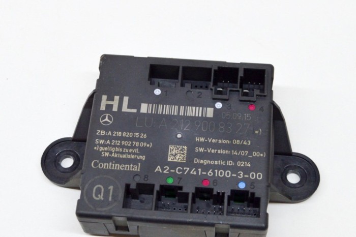 Modul de control ușă st&acirc;nga spate MERCEDES-BENZ E W212 2012 OEM: A2129008327,A2188201526,A2-C741-6100-3-00,A2129027809 | 15461231