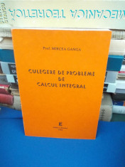 MIRCEA GANGA - CULEGERE DE PROBLEME DE CALCUL INTEGRAL , 1994 foto
