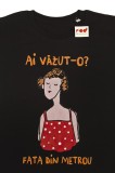 Tricou pentru barbati - Obor George Rosu, culoarea negru, marimea M | ROD