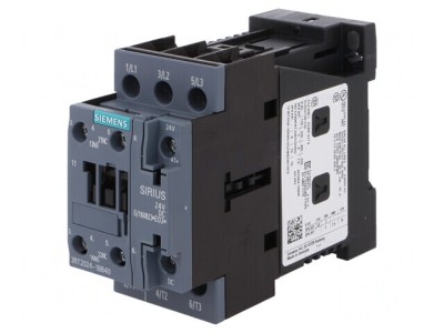Contactor 3-polar 24VDC 12A 3RT2024-1BB40 foto