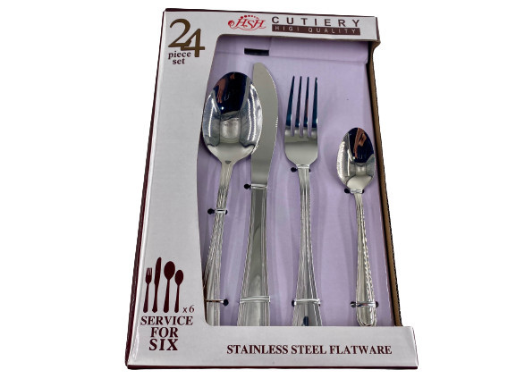 Set 24 de tacamuri, inox