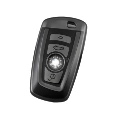 Husa Cheie Smartkey BMW 3/4 Butoane, Seria F, Gri Inchis, Tpu