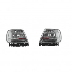 Set stopuri tuning AUDI A4 (B5), 11.1994-09.2001, model SEDAN, Taiwan, partea stanga+dreapta, LED; transparent, argintiu; cu locas bec;