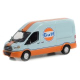 Macheta Ford Transit inaltat 2019 Gulf Oil scara 1:64 Greenlight &ndash; 30260