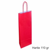 Pungi hartie ROSII - 1 sticla vin, 14x39x8 cm, set 30 buc