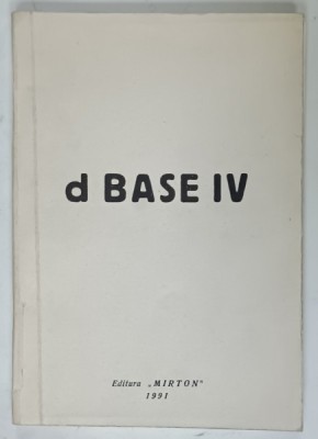 d BASE IV , EXEMPLAR XEROXAT , 1991 foto