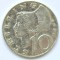 AUSTRIA 10 SCHILLING 1958 ARGINT VF XF