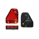 Lampa auto BestAutoVest pentru remorca partea Dreapta cu mers inapoi si triunghi reflectorizant , 174x206.5x54.5mm, Rapid