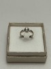 Inel Aur Alb 18K Diamant 0.20ct Briliant Solitaire Logodna Vs1-Vs2 G-H 3.7g Marime 54