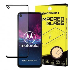 Folie Sticla Motorola One Action Wozinsky 5D Full Glue Negru foto