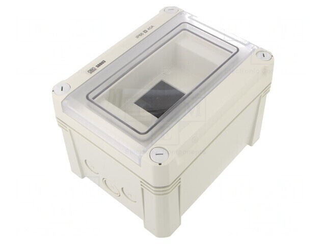 Carcasă pentru aparatură modulară IP66, 3 module, polistiren
