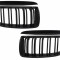 Set 2 Grile Centrale compatibil cu BMW E90, E91 Pre-LCI Seria 3 (2005-2009) M-Design Negru Lucios