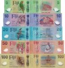 FIJI █ SET COMPLET █ 5 + 10 + 20 + 50 + 100 Dollars █ 2066 █ POLYMER █ UNC █ necirculata