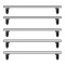 Bare transversale Volkswagen Crafter, model 2006-2017, L1,L2,L3,L4,L5 - H1,H2,H3, aluminiu, Menabo Professional