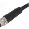 Conector M8, 4 pini, clasa etanseitate IP67, BULGIN - PXPPVC08FIM04ACL010PVC