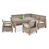 Cumpara ieftin Set de mobilier de grădină Corfu Relax duo cu masă Futura pentru cappuccino