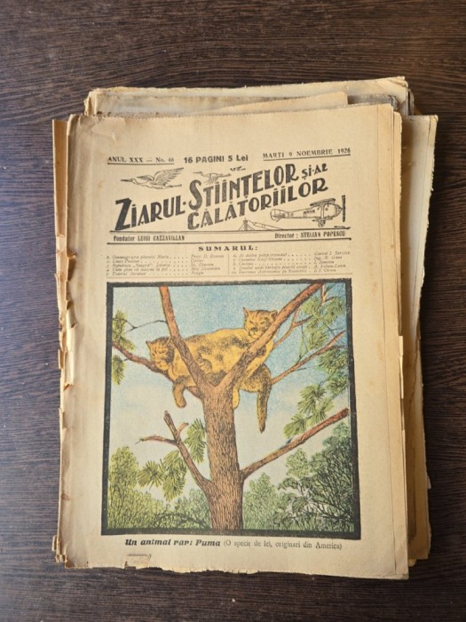Ziarul Ştiinţelor şi al Călătoriilor - nr. 46/1926