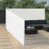 Cumpara ieftin Copertină laterală retractabilă, crem, 100 x 1000 cm
