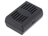 Carcasă Universală Ventilată ABS Neagră 46x65x26mm, KRADEX