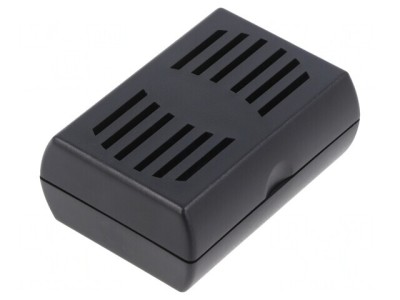 Carcasă Universală Ventilată ABS Neagră 46x65x26mm foto
