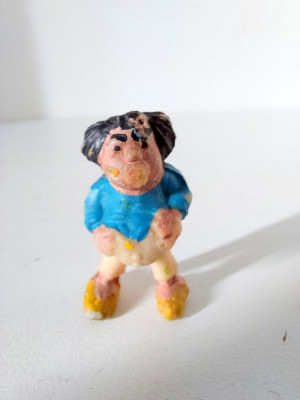 Figurina romaneasca veche anii 80 personaj desene animate cauciuc 4cm foto