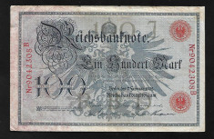 Germania 100 mark 1908 foto