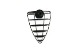 Grila radiator Alfa Romeo Mito (955), 07.2008-2013, montare fata, cu ornament cromat; negru, RapidAuto