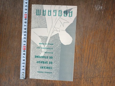PROGRAM ATENEUL ROMAN, SFARSIT DE TAGIUNE, 1937 ** PRIMA FILA, CROMOLITO foto