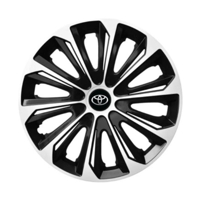 Set 4 capace roti Extra strong silver R16 Compatibil Cu Toyota