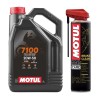 Ulei Motor Motul 7100 20W50, 4L, 100% Sintetic, Protectie Superioara, Vascozitate Stabila, Moto Performante, Drum/Turism