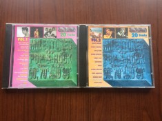 Milestones of Pop Rock of the 60&#039;s 70&#039;s 80&#039;s vol1 + vol2 cd disc muzica rock VG+