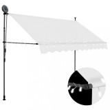 Gossi copertina retractabila manual cu led, crem, 250 cm
