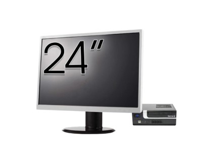 Pachet Calculator Second Hand Terra Mini PC, Intel Core i3-7100 3.90GHz, 8GB DDR4, 256GB SSD + Monitor 24&amp;amp;quot; NewTechnology Media foto