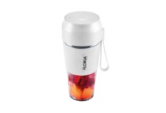 Blender portabil Floria ZLN1720 pentru suc reincarcabil, Capacitate 300 ml, Putere 50W, Lame din otel inoxidabil, Alb