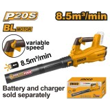 Suflanta frunze 20 v motor brushless - fara acumulator - Ingco CABLI20428