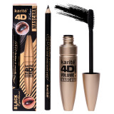 Set 2 in 1 Mascara 4D &amp; Creion Ochi Karite