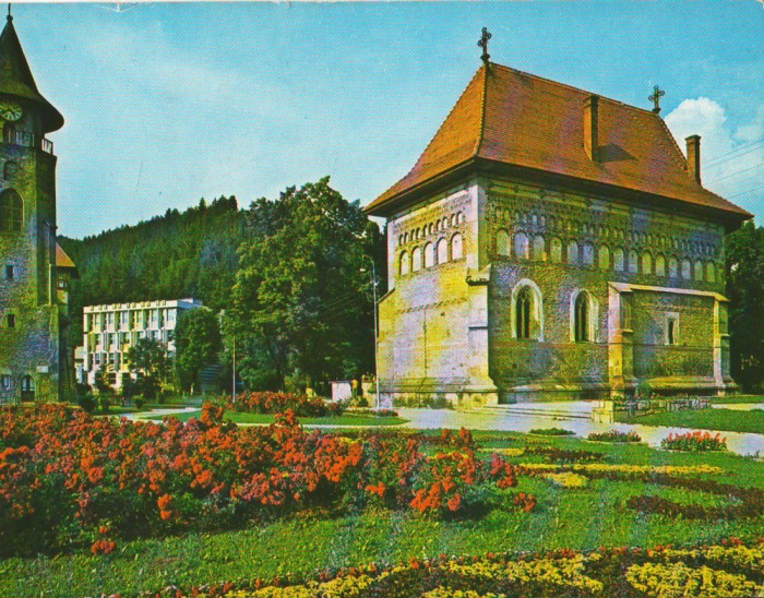 CPIB 16236 CARTE POSTALA - PIATRA NEAMT, BISERICA SI TURNUL LUI STEFAN